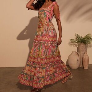 Vici Coastal Luxe Abstract Maxi Dress